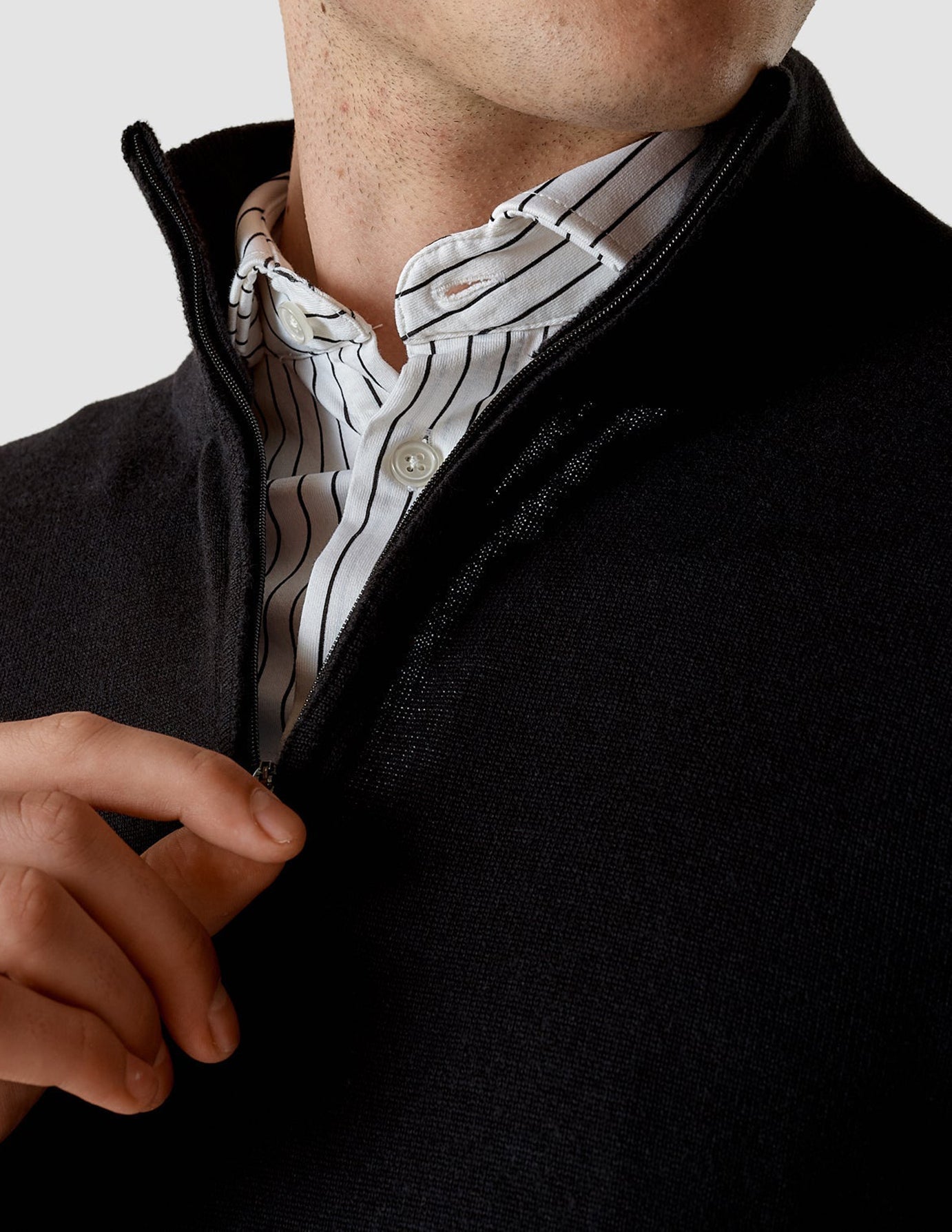 Classic Shirt Black Stripes Regular